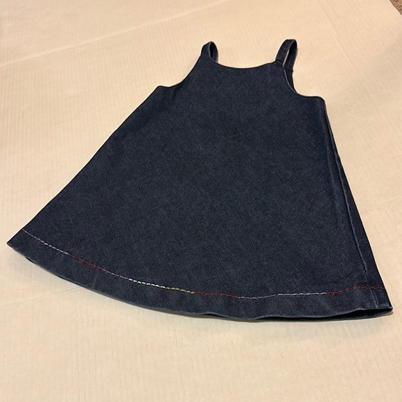 Baby Gap Y2K Floral Embroidered Denim Jumper size 12-18 months - Picture 6 of 15